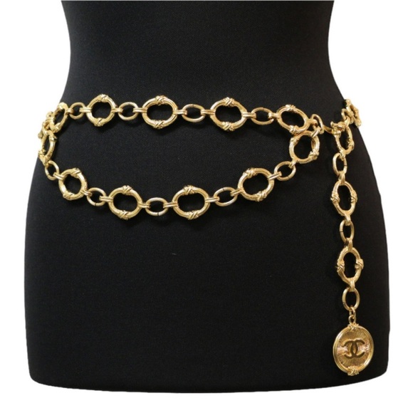 Chanel Gold Medallion Chain Statement Belt - Picture 7 of 7